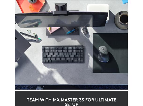 Logitech MX Mechanical Mini Minimalist T Bluetooth, USB, trådløs, tactile knapper 