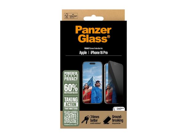 PanzerGlass Privacy UWF 16 Pro iPhone 16Pro 