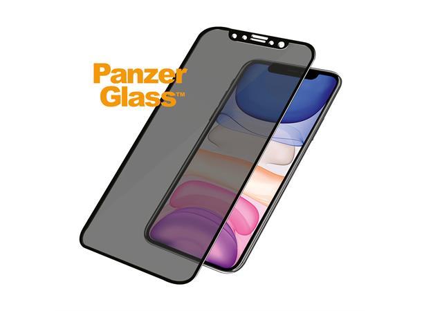 PanzerGlass Privacy iPhone11/XR Edge-to-Edge Casefriendly, Privacy Black 