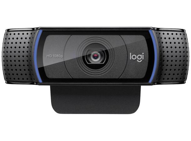 Logitech C920e HD Webkamera 1080p, H.264, bredskjerm, stereo, carl z 