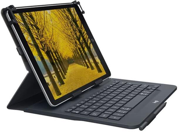 Logitech Universal Folio Tastatur Nordisk Sort 