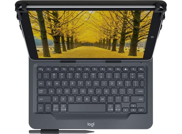 Logitech Universal Folio Tastatur Nordisk Sort 