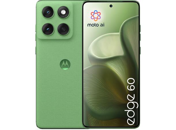 Motorola Edge 60 512GB Grønn Smarttelefon, 6,67" pOLED-skjerm, 50+50+ 