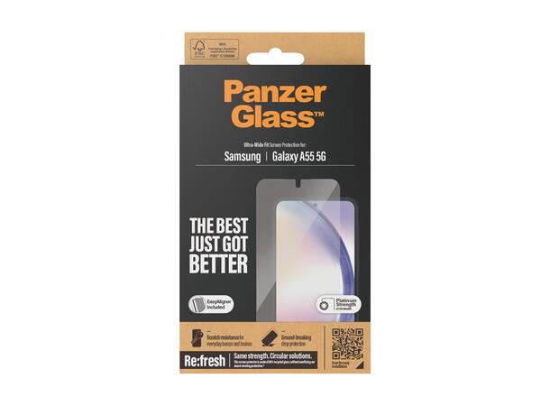 PanzerGlass SAM A55 5G UWF PanzerGlass - Skjermbeskyttelse for A55 