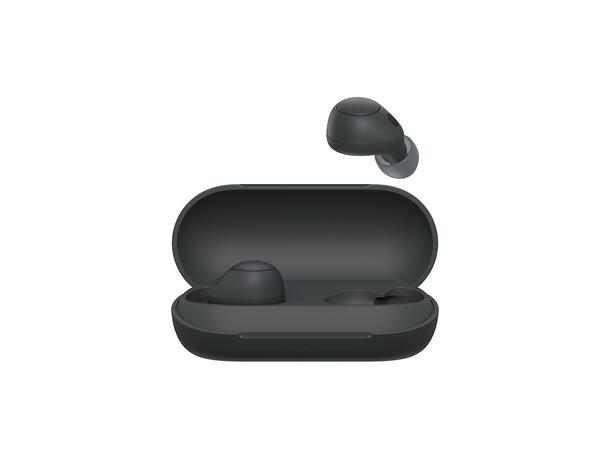Sony True Wireless Hodesett Sort Aktiv støydemping, opptil 20t batteritid 