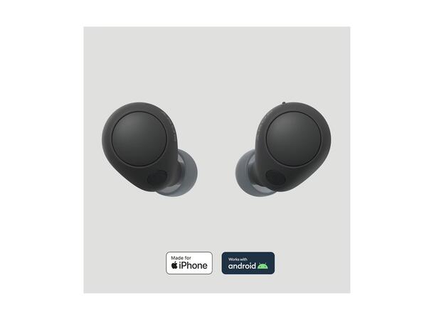 Sony True Wireless Hodesett Sort Aktiv støydemping, opptil 20t batteritid 