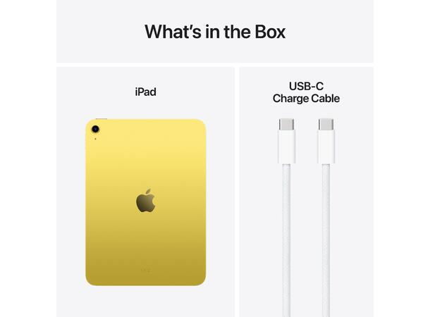 iPad 11" (2025) 256GB WiFi Gul 11. gen, 11" Liquid Retina-skjerm (2360x 