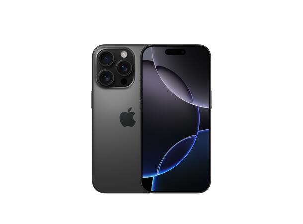 iPhone 16 Pro 256GB Sort Titan OBS! Leveres uten vegglader 
