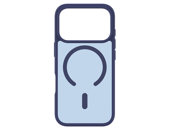 KEY Frosted Case IP17 Pro MagSafe Blå 