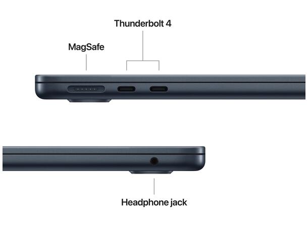MacBook Air 13" M5 (2026) 512GB Sort Apple 10-kjerners M5 CPU, 16GB, 1TB SSD, 