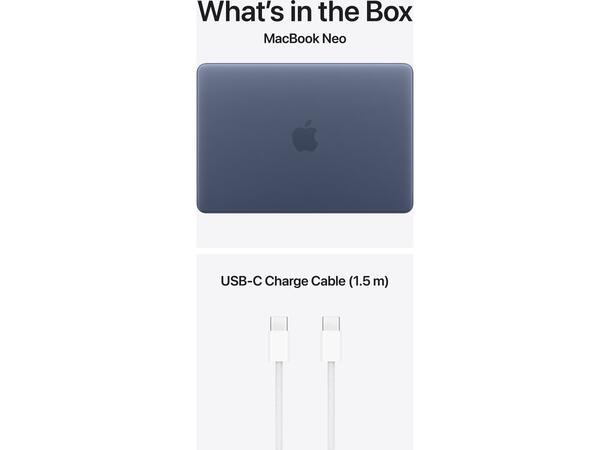 MacBook Neo 13" A18 Pro (2026) 512GB A18 Pro Chip 6-kjerners CPU, 8GB, 512GB 