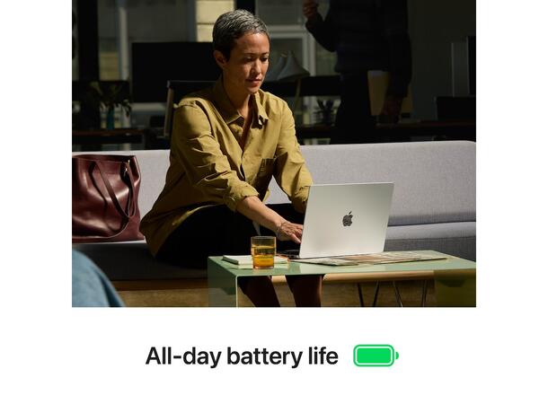 Macbook Pro 14 M4 Pro (2024) 512GB Sølv Apple 12-core M4 Pro CPU, 24GB RAM, 512G 