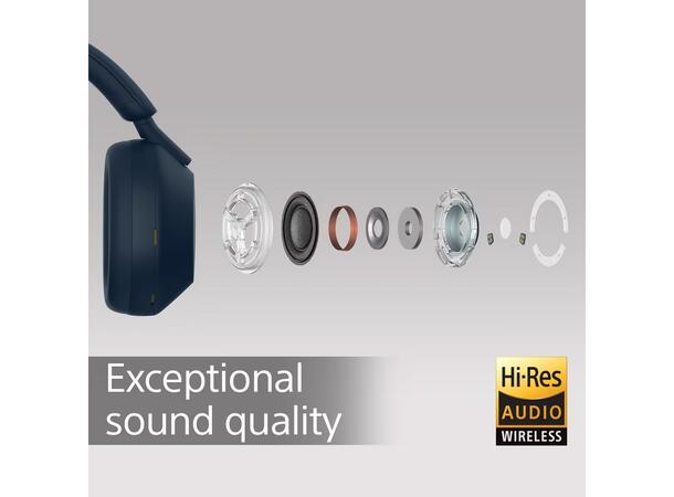 Sony WH-1000XM5 Trådløse Hodetelefoner Aktiv støydemping, 30t batterilevetid 