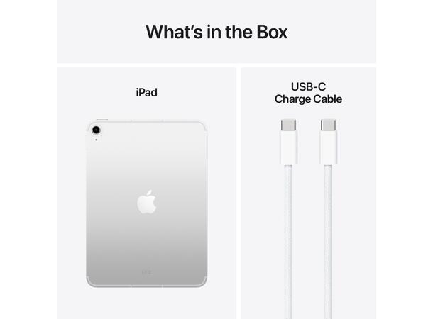 iPad 11" (2025) 256GB 5G Sølv 11. gen, 11" Liquid Retina-skjerm (2360x 