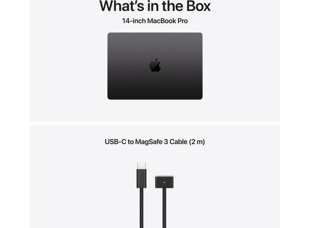 Macbook Pro 14 M5 (2025) 1TB Svart Apple 10-core M5 CPU, 16GB RAM, 1TB SSD, 