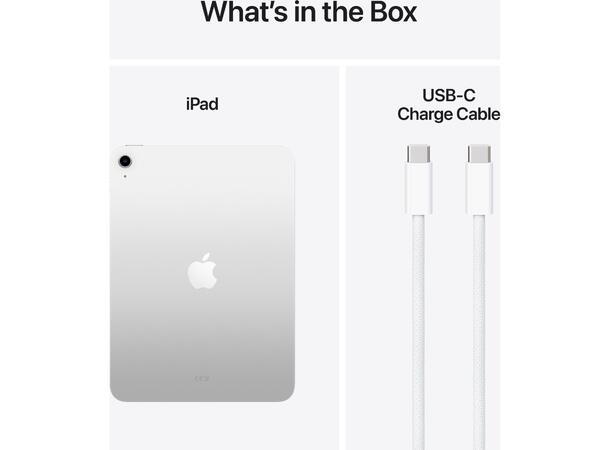 iPad 11" (2025) 128GB WiFi Sølv 11. gen, 11" Liquid Retina-skjerm (2360x 
