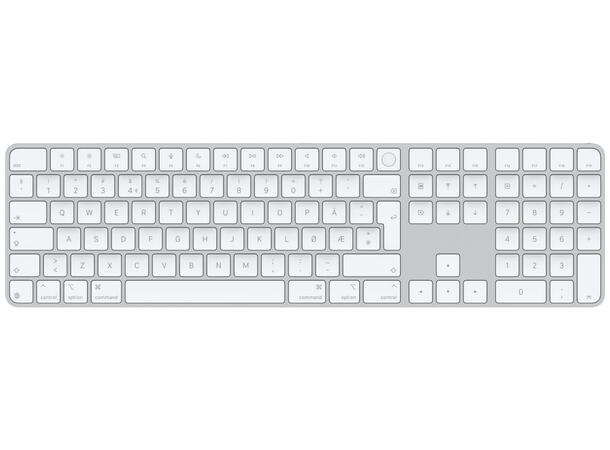 Apple Magic Keyboard Touch ID w/numbers For Mac-model with Apple-chip, Norweg 