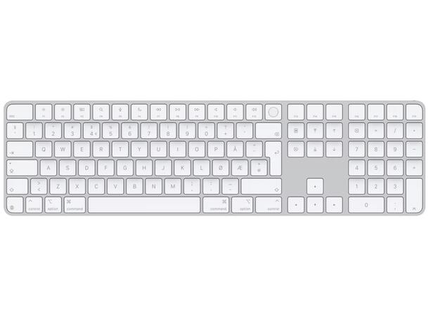 Apple Magic Keyboard Touch ID w/numbers For Mac-model with Apple-chip, Norweg 
