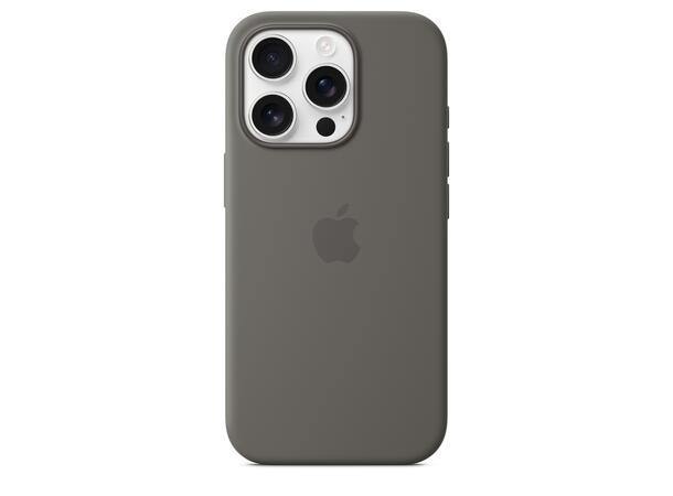 Apple iPhone 16 Pro Silikondeksel Grå MagSafe 