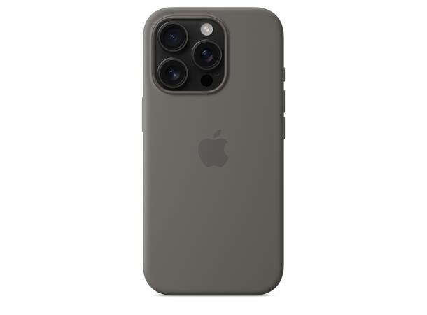 Apple iPhone 16 Pro Silikondeksel Grå MagSafe 