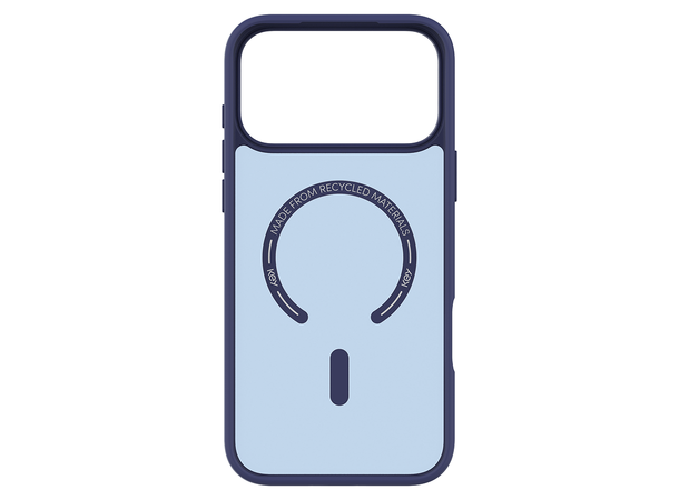 KEY Frosted Case IP18/17 Pro Max Blå MagSafe 