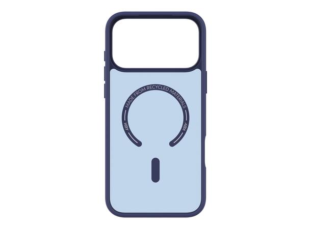 KEY Frosted Case IP18/17 Pro Max Blå MagSafe 