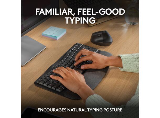 Logitech Wave Keys Trådløst Tastatur 
