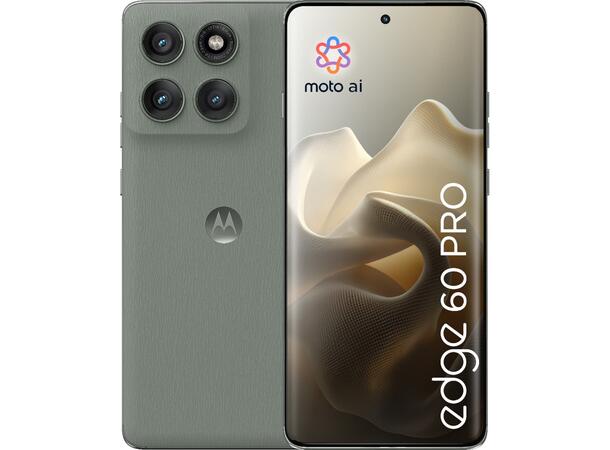 Motorola Edge 60 Pro 512GB Grå Smarttelefon, 6,67" pOLED-skjerm, 50+50+ 