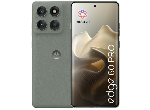 Motorola Edge 60 Pro 512GB Grå Smarttelefon, 6,67" pOLED-skjerm, 50+50+ 
