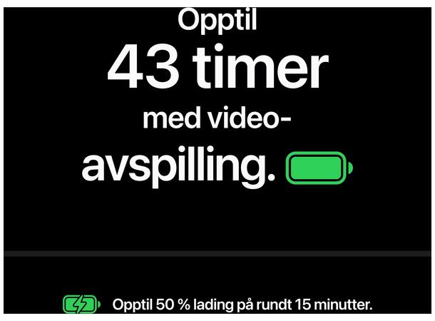 iPhone 18 Pro Max 2TB Sort OBS! Leveres uten vegglader 