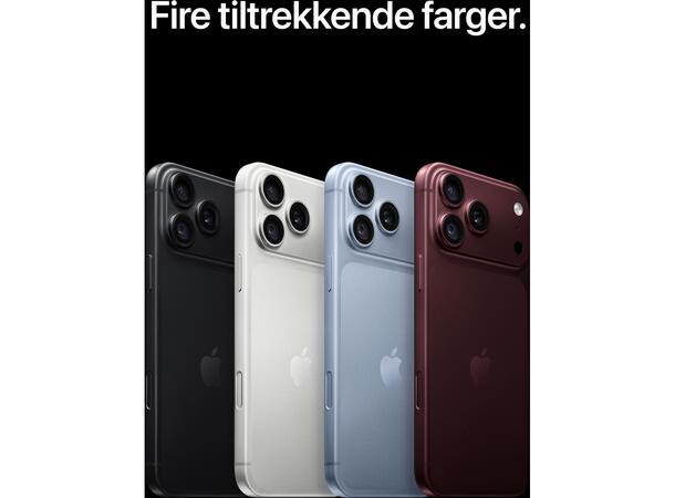 iPhone 18 Pro Max 2TB Sort OBS! Leveres uten vegglader 