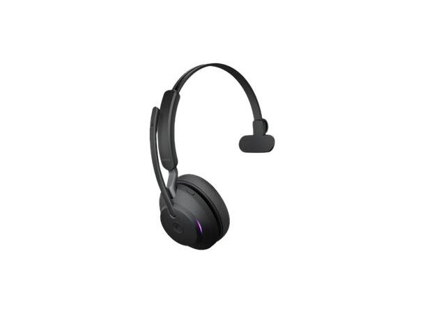 Jabra Evolve2 65  MS Mono Sort inkl. ladestand og Link380 USB-A 