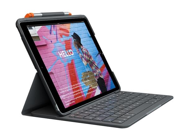 Logitech Slim Folio Keyboard Cover Nordisk layout, passer iPad 10,2'' 