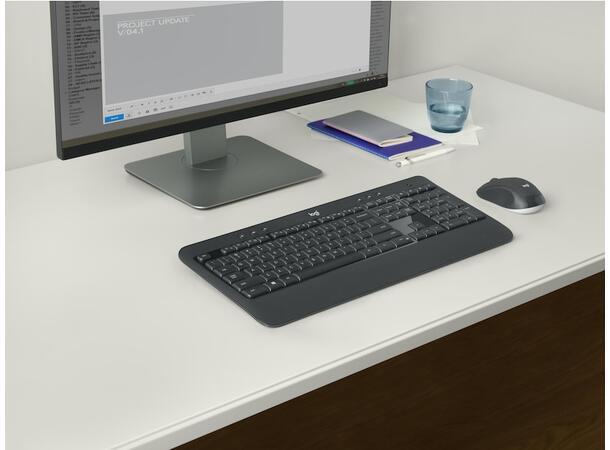 Logitech MK540 Advanced Combo Trådløs nordisk, tre års batterivarighet, M310 m 