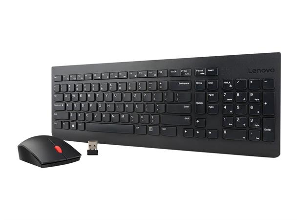 Lenovo Essential Trådløs Mus og Tastatur inkl. USB trådløs mottaker 