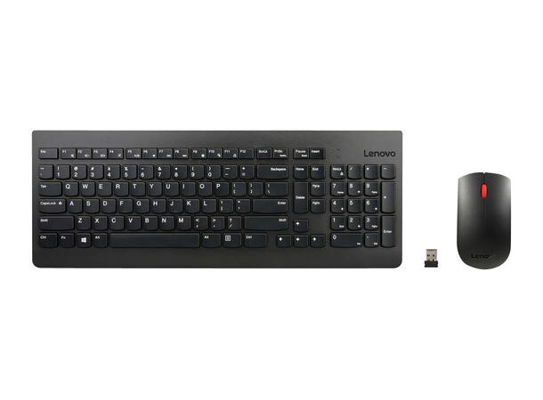 Lenovo Essential Trådløs Mus og Tastatur inkl. USB trådløs mottaker 