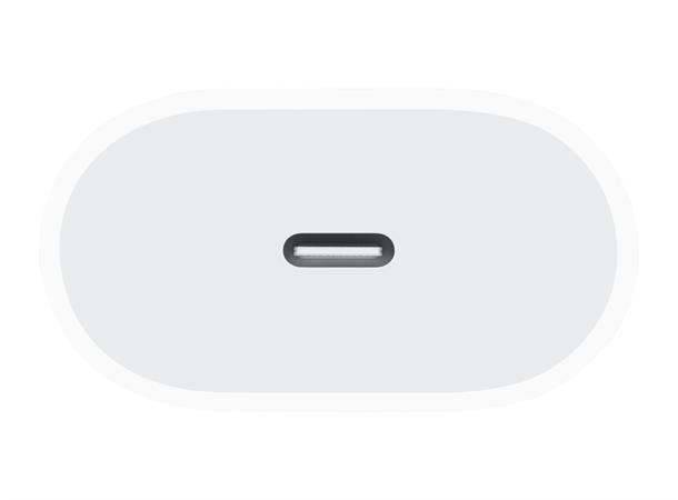 Apple Vegglader 20W Hvit USB-C utgang, u/kabel 