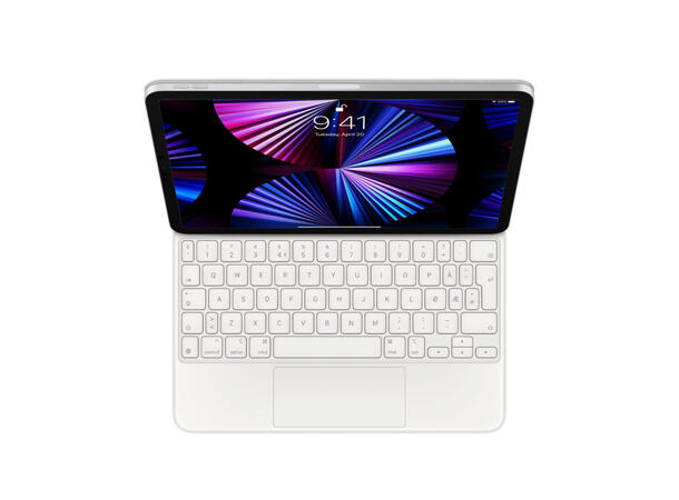 Apple Magic Keyboard Hvit Kompatibel med iPad Pro 12,9 (3,4 og 5 g 