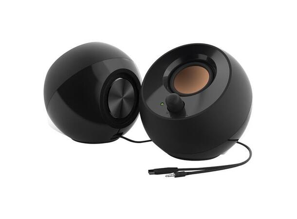 Creative Pebble PC-högtalare Sort 2.0 USB-Powered, 3,5mm 