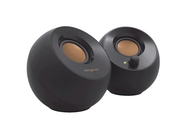 Creative Pebble PC Høyttalere Sort 2.0 USB-Powered, 3,5mm 