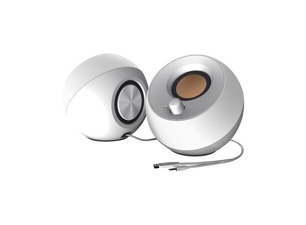 Creative Pebble PC Speakers White 2.0 USB-Powered, 3,5mm 