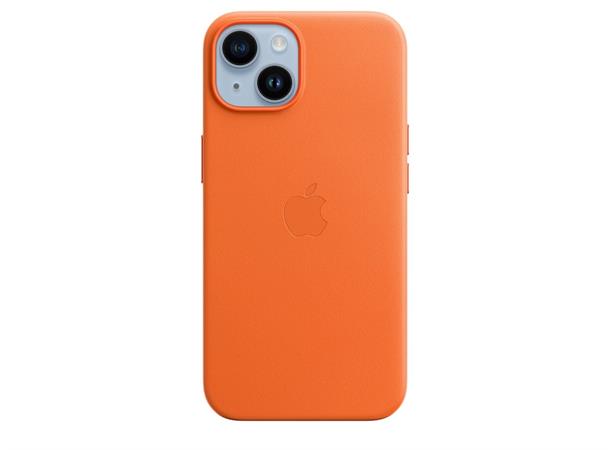 Apple 14 Plus Skinndeksel MagS Oransje Deksel til iPhone 14 Plus 