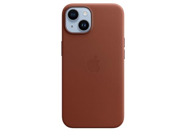 Apple 14 Plus Skinndeksel MagS Brown Deksel for iPhone 14 Plus 