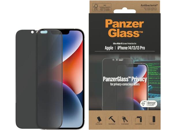 PanzerGlass Privacy Screen Protector iPhone 16E/14/13/13 Pro 