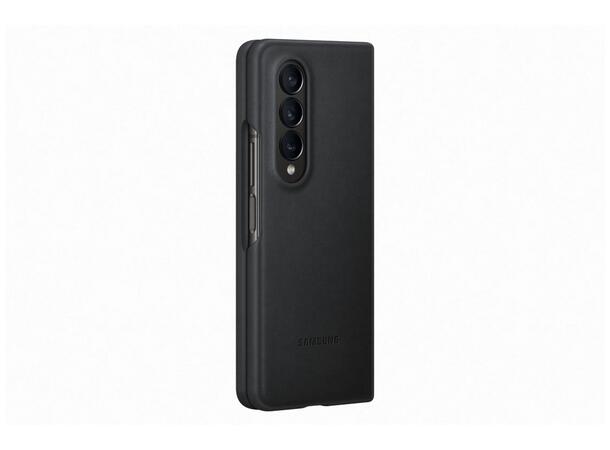 Samsung Z Fold 4 Leather Deksel Sort 