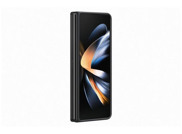 Samsung Z Fold 4 Leather Deksel Sort 