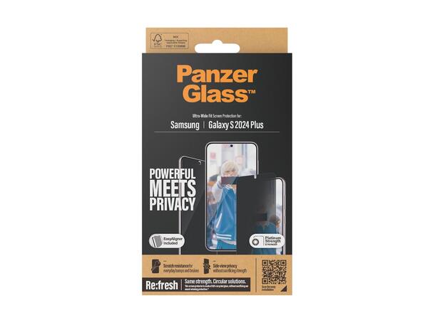 PanzerGlass Privacy SAM S24+ Passer til Samsung S24+ 