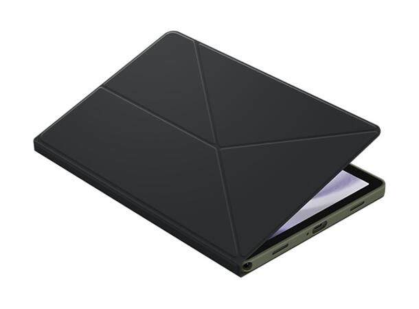 Samsung Tab A9+ Book Cover Sort Flip-deksel, slankt design med stativfun 