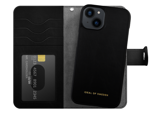 iDeal Magnet Wallet Black iPhone 16E/14/13 