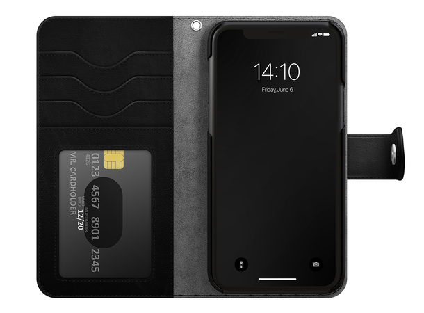 iDeal Magnet Wallet Black iPhone 16E/14/13 